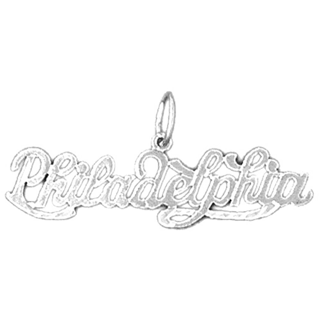14K or 18K Gold Philadelphia Pendant