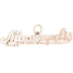 14K or 18K Gold Minneapolis Pendant