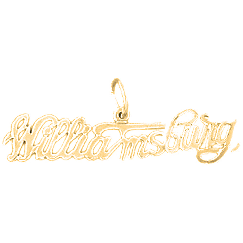 14K or 18K Gold Williamsburg Pendant