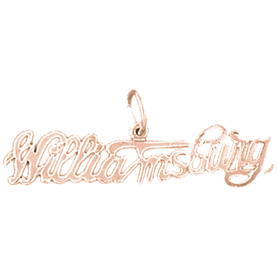 14K or 18K Gold Williamsburg Pendant