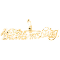 14K or 18K Gold Williamsburg Pendant