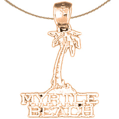 14K oder 18K Gold Myrtle Beach Anhänger