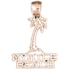 14K or 18K Gold Myrtle Beach Pendant