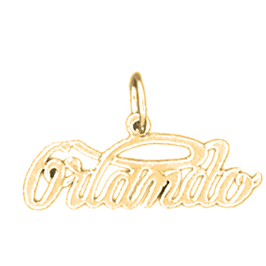 14K or 18K Gold Orlando Pendant