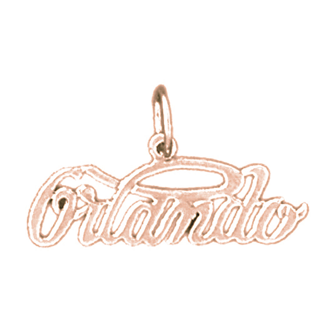 14K or 18K Gold Orlando Pendant