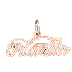 14K or 18K Gold Orlando Pendant