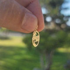 14K or 18K Gold Puerto Rico Pendant