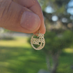 14K or 18K Gold Puerto Rico Pendant