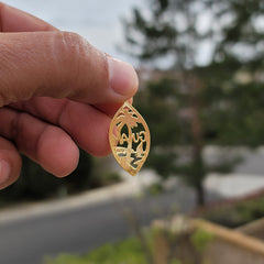 10K, 14K or 18K Gold Guam Pendant