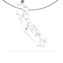 14K oder 18K Gold Tennessee State Anhänger