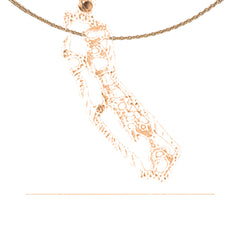 14K oder 18K Gold Tennessee State Anhänger