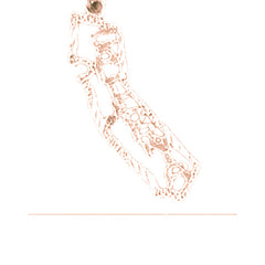 14K or 18K Gold Tennessee State Pendant