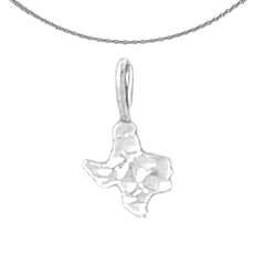 14K or 18K Gold Texas State Pendant