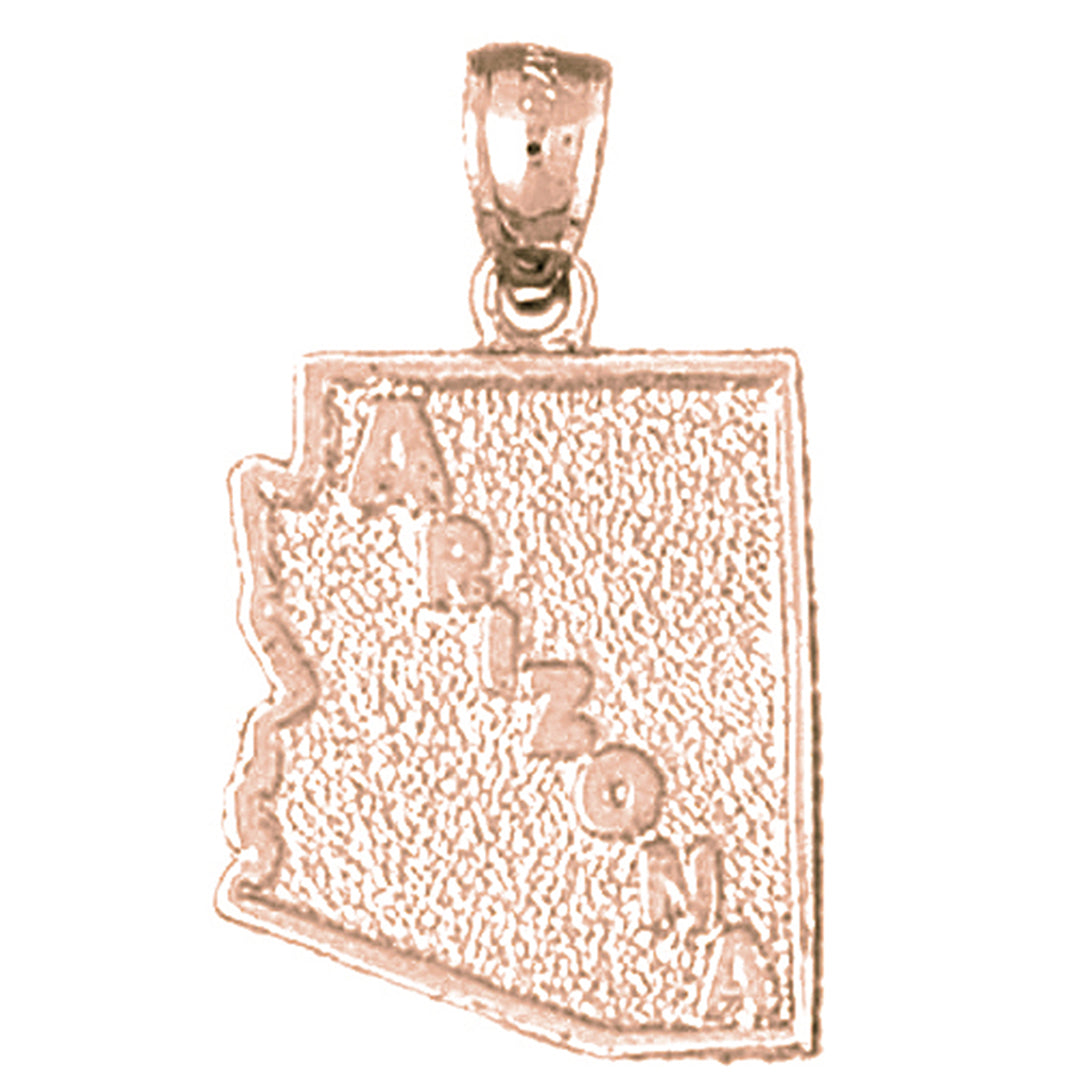 10K, 14K or 18K Gold Arizona Pendant