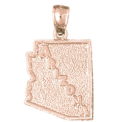 10K, 14K or 18K Gold Arizona Pendant