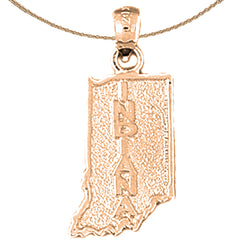 Colgante Indiana de oro de 14 quilates o 18 quilates