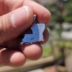 14K or 18K Gold Louisiana Pendant