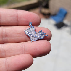 14K or 18K Gold Louisiana Pendant