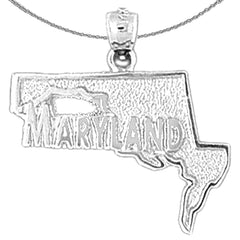 10K, 14K or 18K Gold Maryland Pendant