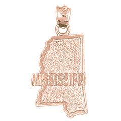 14K or 18K Gold Mississippi Pendant