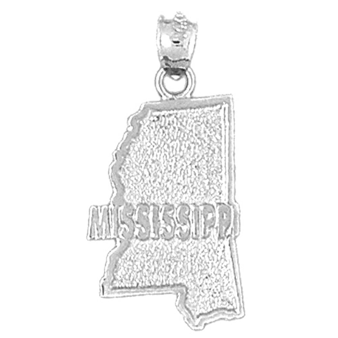 14K or 18K Gold Mississippi Pendant
