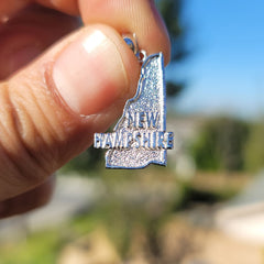 10K, 14K or 18K Gold New Hampshire Pendant