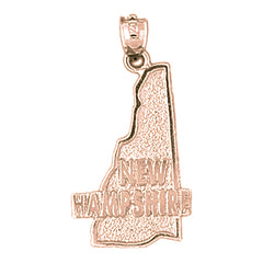10K, 14K or 18K Gold New Hampshire Pendant