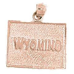14K or 18K Gold Wyoming Pendant