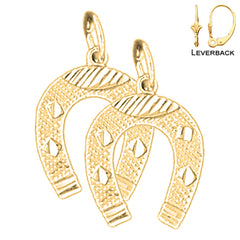 14K or 18K Gold Horseshoe Earrings