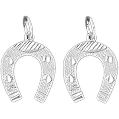 Sterling Silver 21mm Horseshoe Earrings