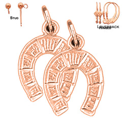 14K or 18K Gold Horseshoe Earrings