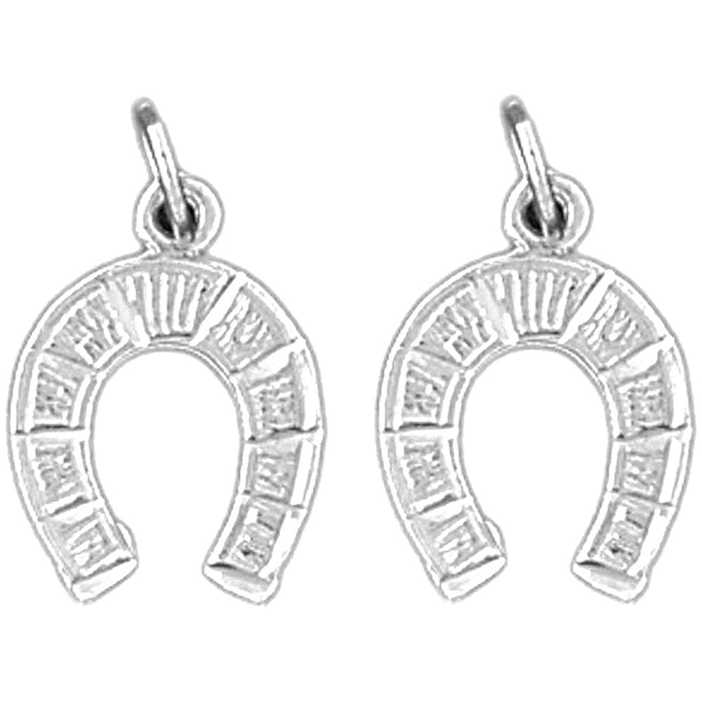 14K or 18K Gold 18mm Horseshoe Earrings