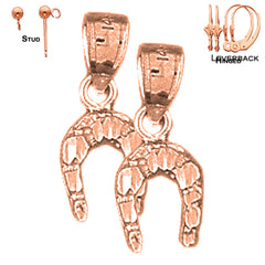 14K or 18K Gold Horseshoe Earrings