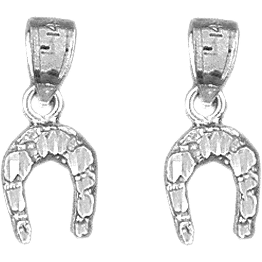 Sterling Silver 18mm Horseshoe Earrings