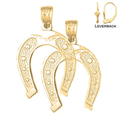 14K or 18K Gold Horseshoe Earrings