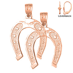 14K or 18K Gold Horseshoe Earrings