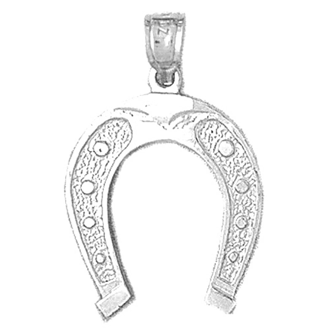 14K or 18K Gold Horseshoe Pendant