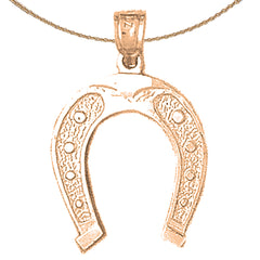 Colgante de herradura de oro de 14 quilates o 18 quilates