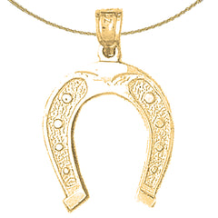 Colgante de herradura de oro de 14 quilates o 18 quilates