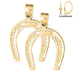 14K or 18K Gold Horseshoe Earrings