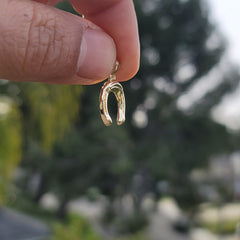 Hufeisenanhänger aus 10 Karat, 14 Karat oder 18 Karat Gold