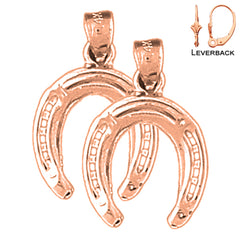 14K or 18K Gold Horseshoe Earrings
