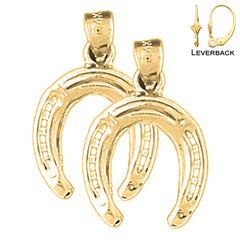 14K or 18K Gold Horseshoe Earrings