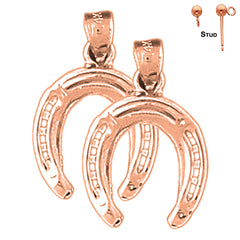 14K or 18K Gold Horseshoe Earrings