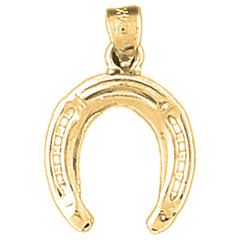 10K, 14K or 18K Gold Horseshoe Pendant