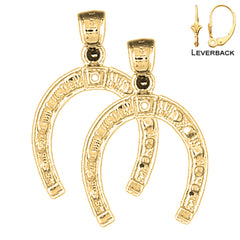 14K or 18K Gold Horseshoe Earrings
