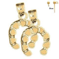14K or 18K Gold Horseshoe Earrings