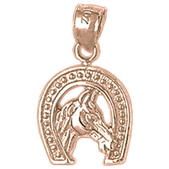 10K, 14K or 18K Gold Horseshoe Pendant