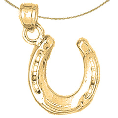 Colgante de herradura de oro de 14 quilates o 18 quilates