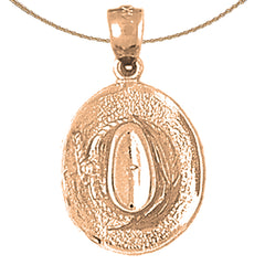 3D-Cowboyhut-Anhänger aus 10 Karat, 14 Karat oder 18 Karat Gold